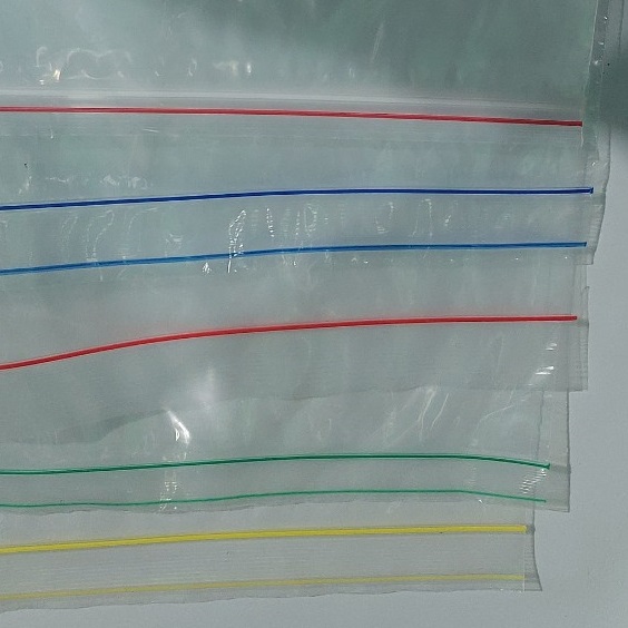 1-zip Zipper Bag with Red, Green, Yellow